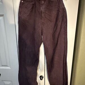 BDG  High & Wide Urban Outfitters Women's Dark Brown Corduroy Wide Leg Pants